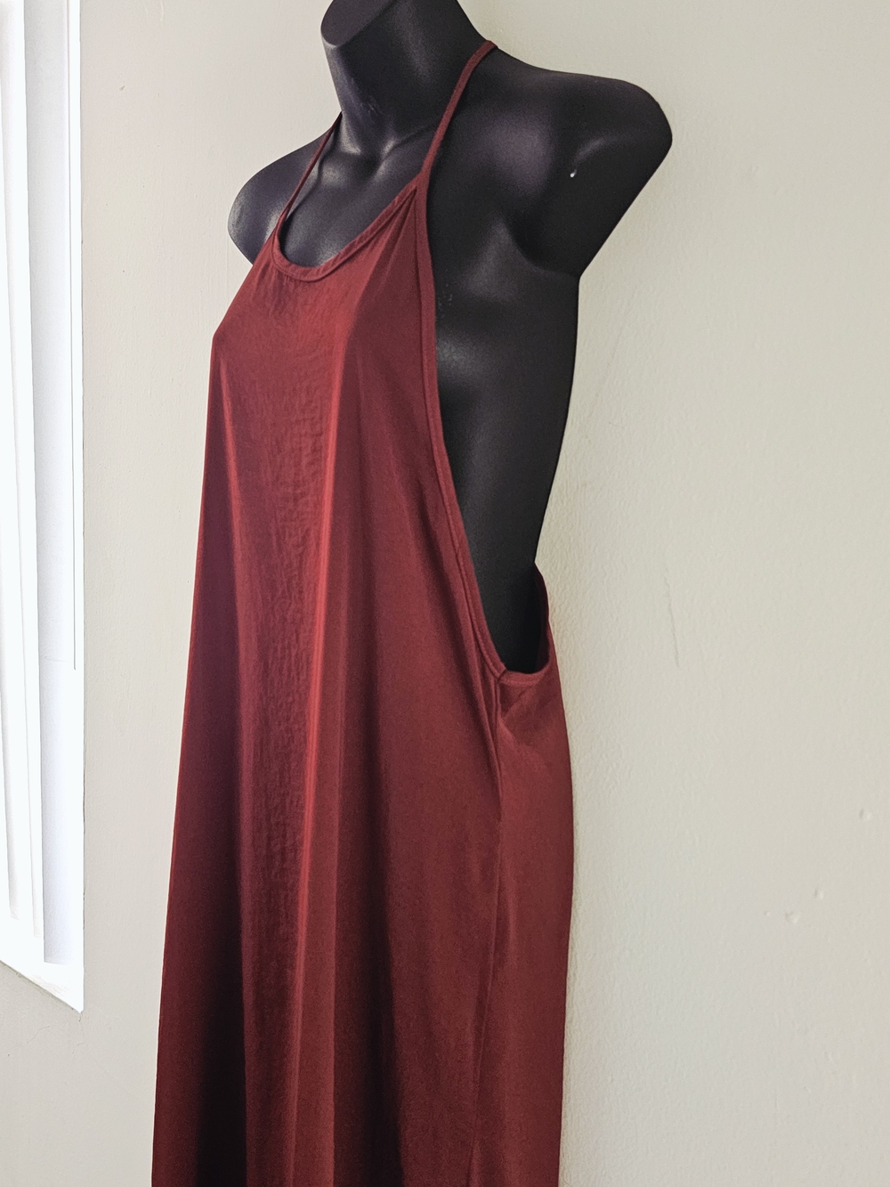 Vacation Dress Sz S/M In Wine Red - Picture 3 of 5